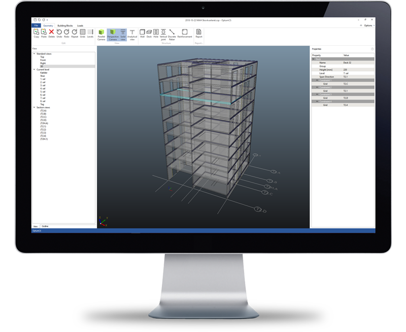 OPTUM CS concrete calculation software