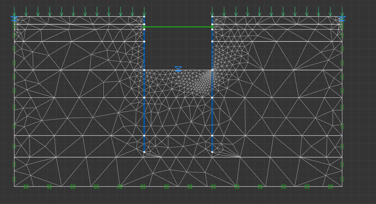 Optum G2 stormwater basin with secant pile excavation