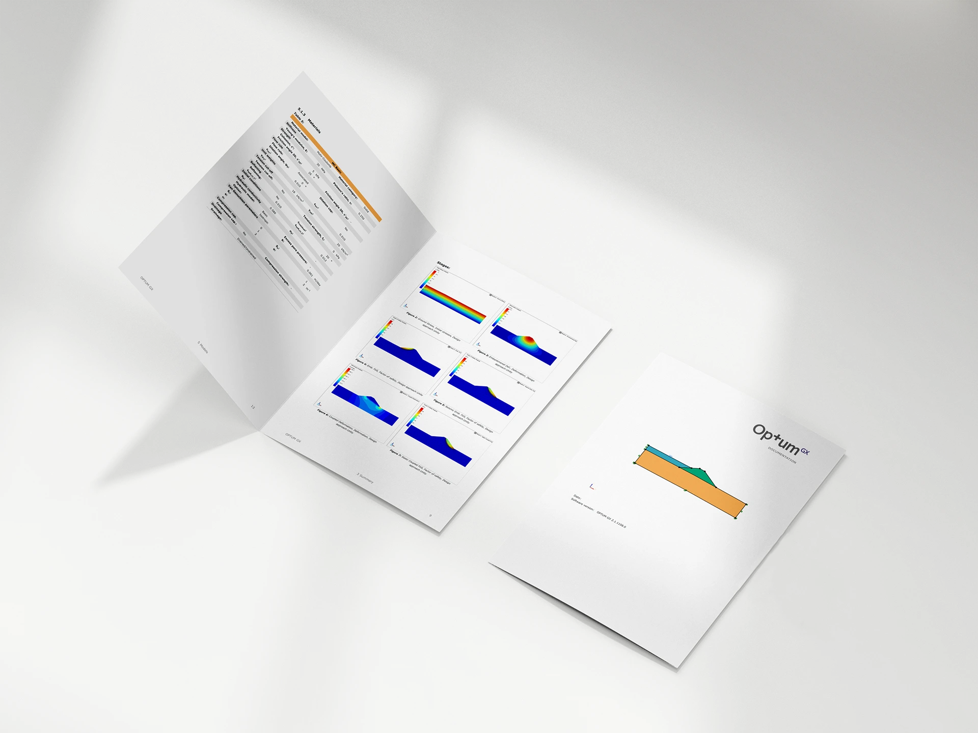 Report geotechnical analysis software for seepage analysis 