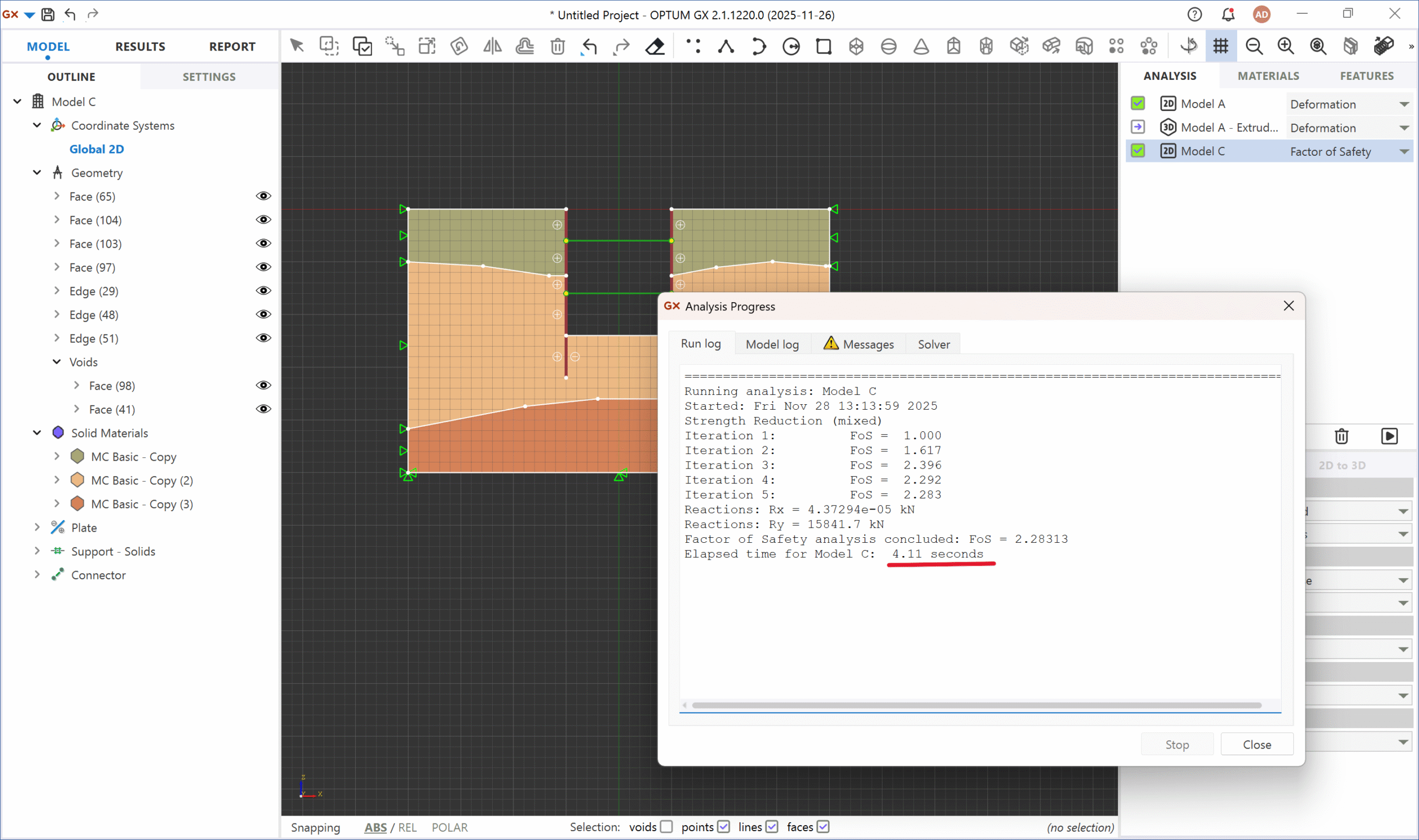 Python scripting used for excavation